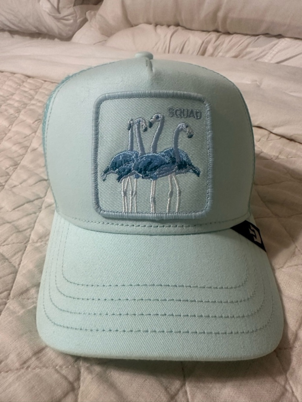 Goorin Bros Light Blue Flamingo Squad Trucker Hat